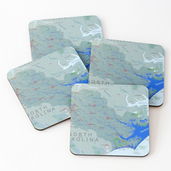 Item preview, Pamlico Sound / Neuse River Watershed Map designed and sold by Watershed Maps.