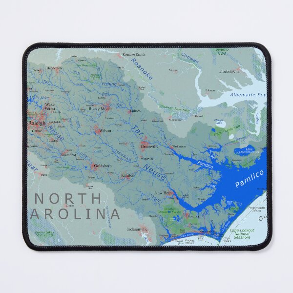 Item preview, Pamlico Sound / Neuse River Watershed Map designed and sold by Watershed Maps.