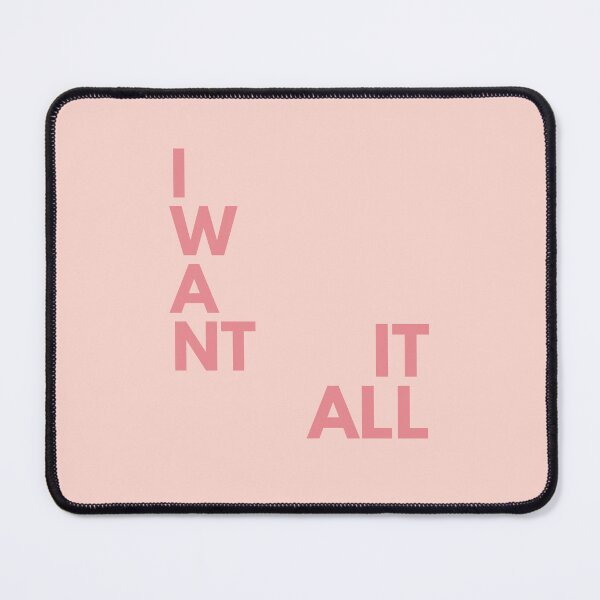Item preview, I want it all, Inspirational, Motivational, Empowerment, Pink designed and sold by Magic Love Art Print.
