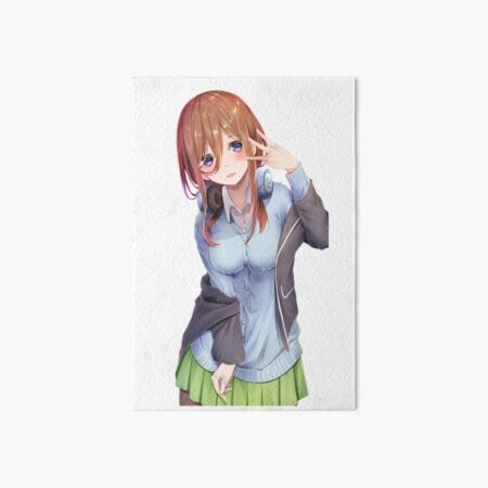 Miku Nakano, Quintessential Quintuplets, Anime Waifu, 5-toubun no Hanayome,  Nino Art Board Print for Sale by boutique shop