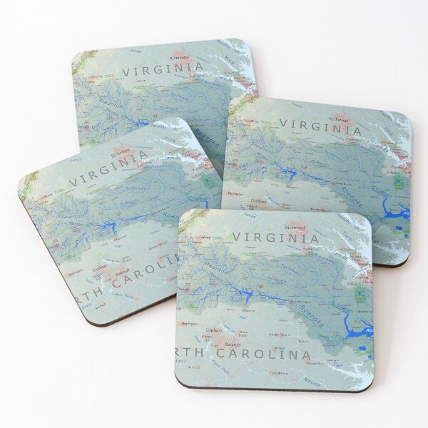 Item preview, Albemarle Sound / Roanoke River Watershed Map designed and sold by Watershed Maps.