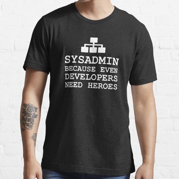 Item preview, sysadmin heroes black edition designed and sold by yourgeekside.