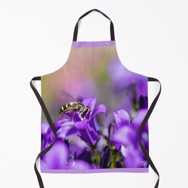 Item preview, Hoverfly On Purple Bellflowers designed and sold by Tanya C Smith.
