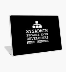 sysadmin heroes black edition Laptop Skin