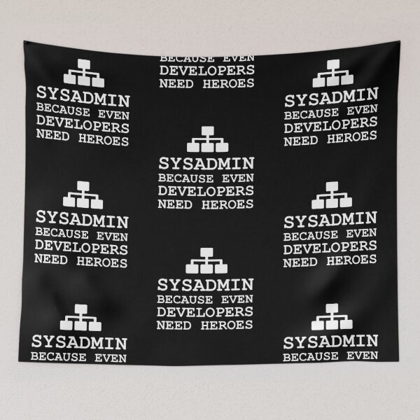Item preview, sysadmin heroes black edition designed and sold by yourgeekside.