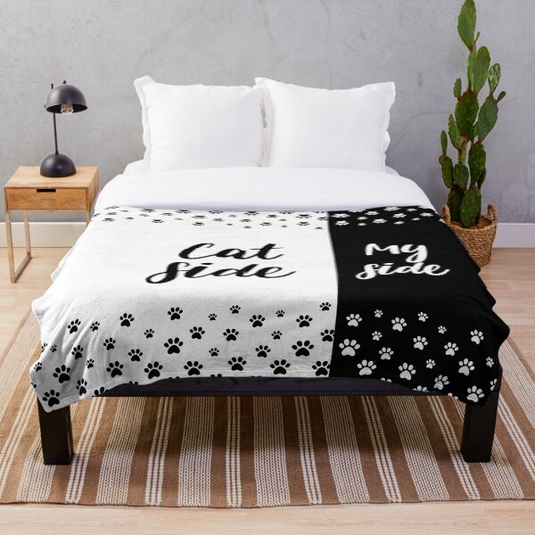 Item preview, Cat Side My Side Funny Cat Owner Bedding designed and sold by Wishinglob.
