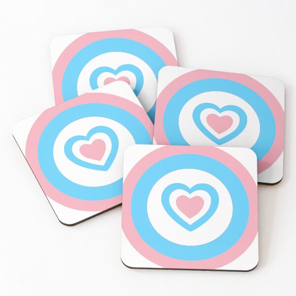 Item preview, Trans heart Retro Mod Roundel designed and sold by ModSupporters.