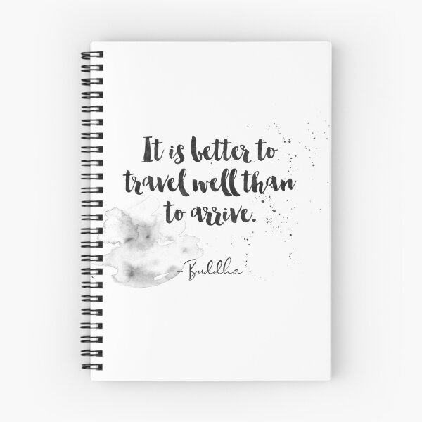 Aperçu de l'œuvre It Is Better To Travel Well Than To Arrive - Quotes From Buddha On Life créée et vendue par Buddhaport.