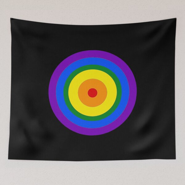 Aperçu de l'œuvre Rainbow Pride Retro Mod Roundel créée et vendue par ModSupporters.