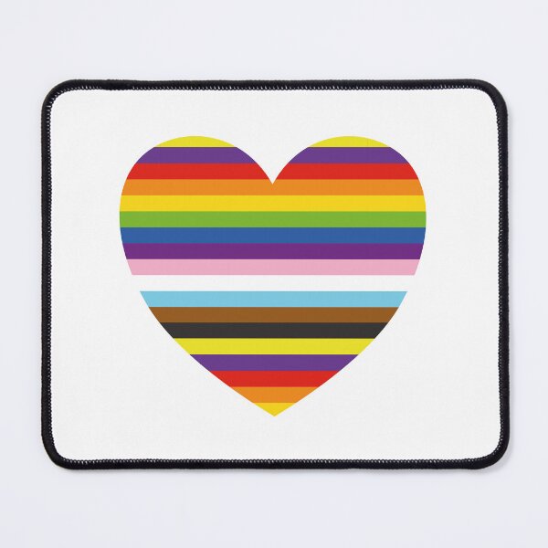 Item preview, Rainbow Heart Inclusive Pride Flag Colors designed and sold by Inspirationmotivation.