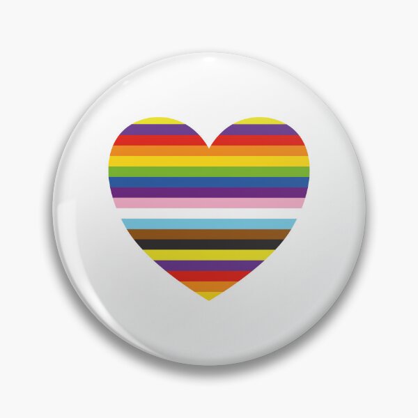 Item preview, Rainbow Heart Inclusive Pride Flag Colors designed and sold by Inspirationmotivation.