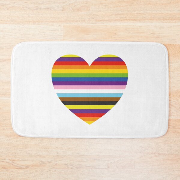 Item preview, Rainbow Heart Inclusive Pride Flag Colors designed and sold by Inspirationmotivation.