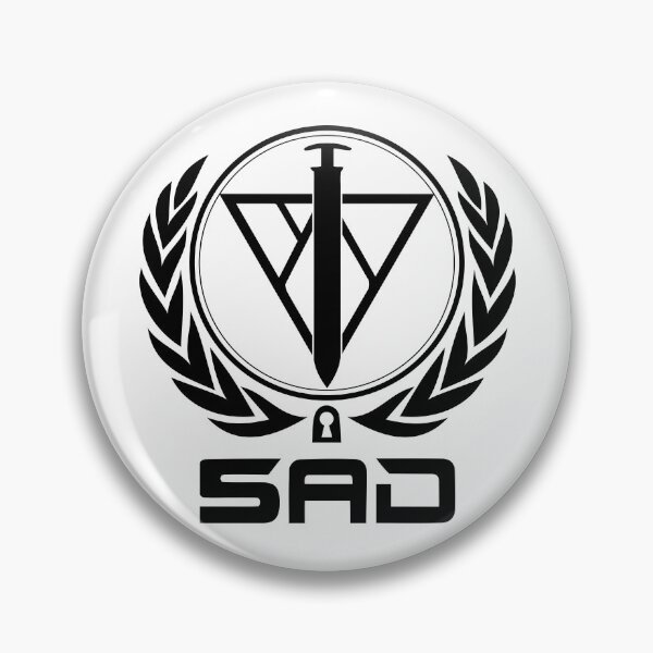 Item preview, Psycho-Pass anime S.A.D Suppressing Action Department Foreign Affairs Logo black designed and sold by uisch.