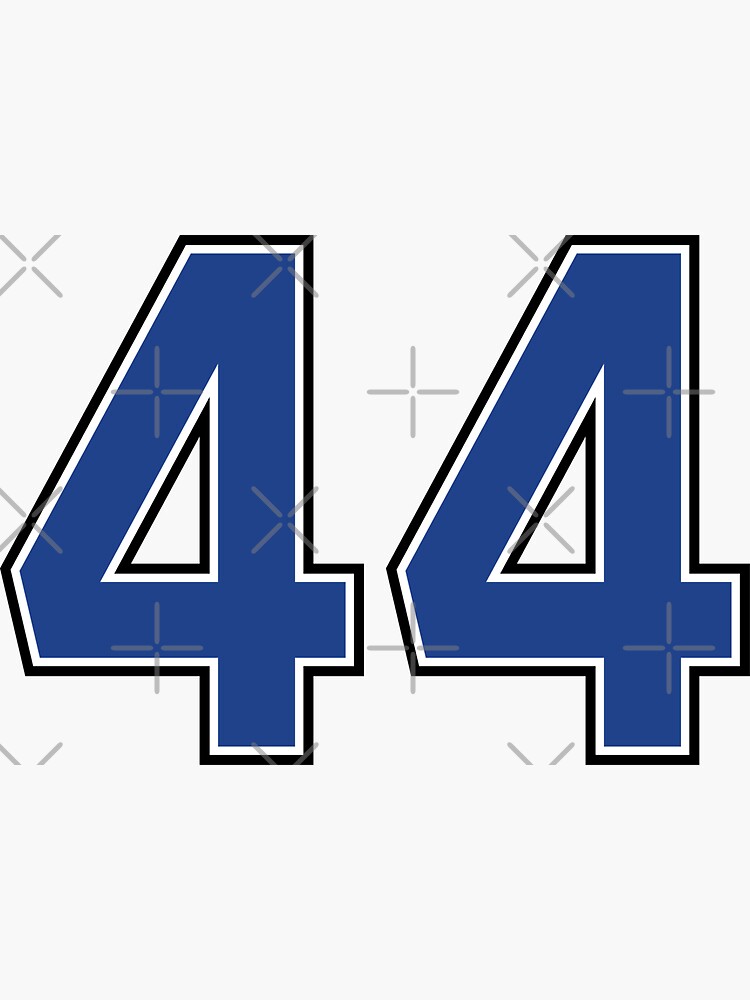 Number 52 lucky sports jersey fifty two Sticker for Sale by HeavyStyle