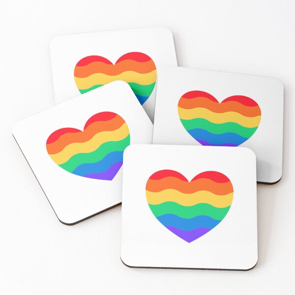 Item preview, Corazón con bandera del orgullo del arco iris designed and sold by Inspirationmotivation.