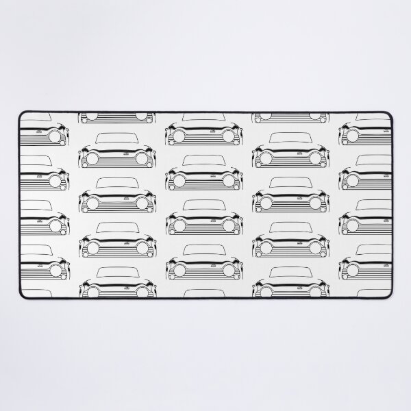 Item preview, Triumph TR250 1960s British classic car outline graphic with stripes (black) designed and sold by soitwouldseem.