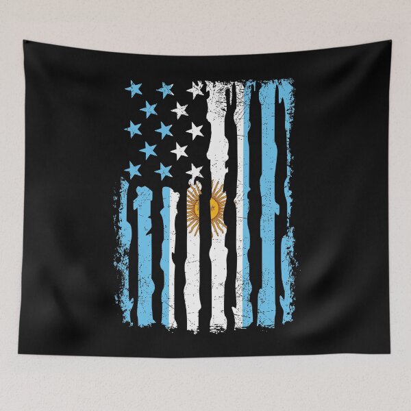 Item preview, Argentinian American Pride USA Flag Argentina Roots designed and sold by pixeljamz.