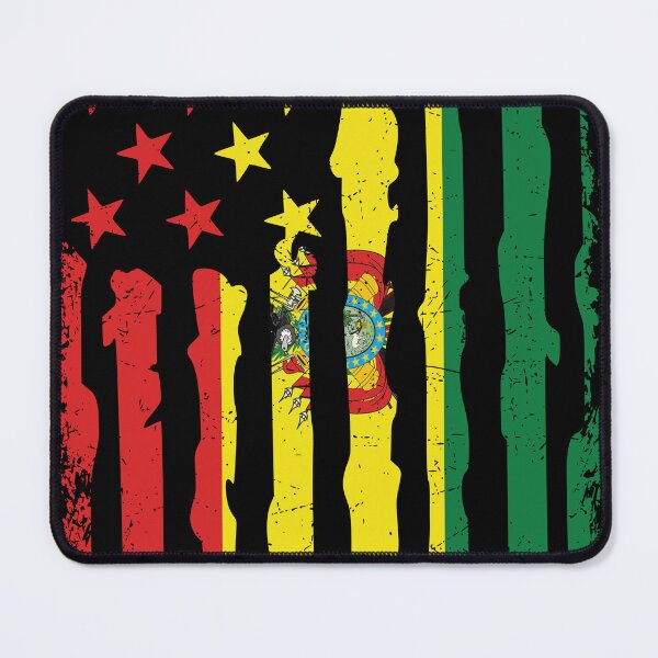 Artikelvorschau, Bolivian American Pride USA Flag Bolivia Roots entworfen und verkauft von pixeljamz.