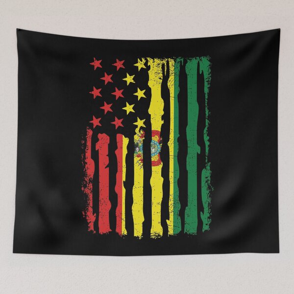Artikelvorschau, Bolivian American Pride USA Flag Bolivia Roots entworfen und verkauft von pixeljamz.