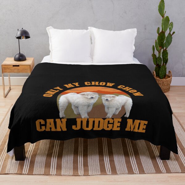 Item preview, Only Dogs can Judge me, Dog Lover, White Chow Chow Puppy designed and sold by DiensDesign.