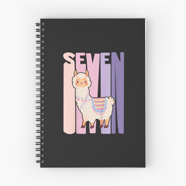 Item preview, Kids 7 Year Old Cute Llama Alpaca Birthday Girl 7th B-day designed and sold by Corelli87.