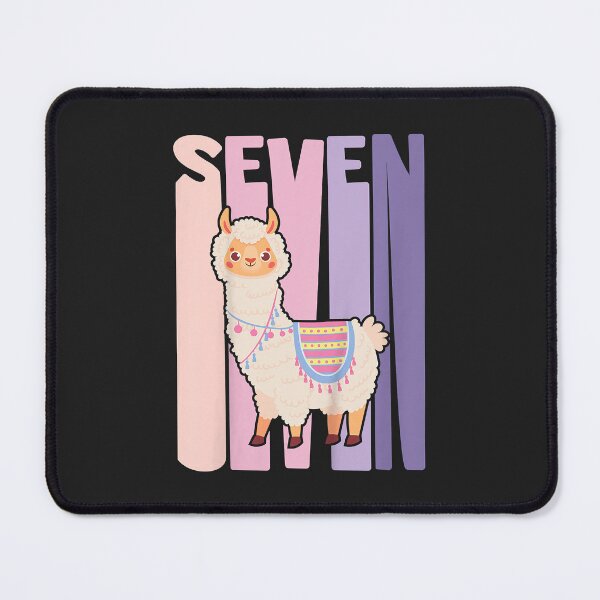 Item preview, Kids 7 Year Old Cute Llama Alpaca Birthday Girl 7th B-day designed and sold by Corelli87.