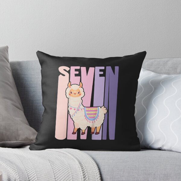 Item preview, Kids 7 Year Old Cute Llama Alpaca Birthday Girl 7th B-day designed and sold by Corelli87.