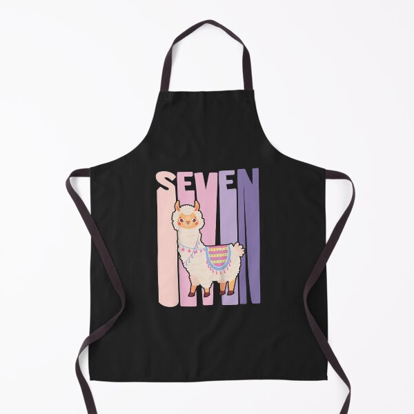 Item preview, Kids 7 Year Old Cute Llama Alpaca Birthday Girl 7th B-day designed and sold by Corelli87.