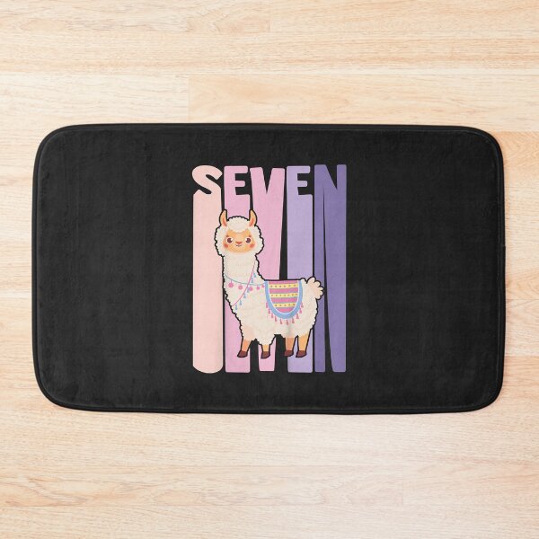 Item preview, Kids 7 Year Old Cute Llama Alpaca Birthday Girl 7th B-day designed and sold by Corelli87.