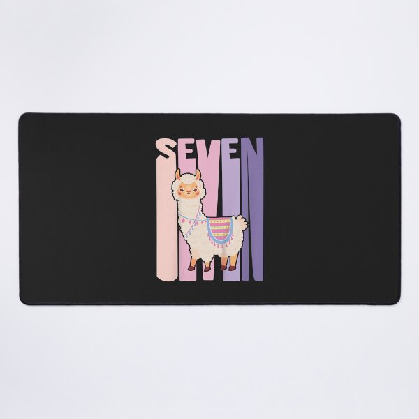 Item preview, Kids 7 Year Old Cute Llama Alpaca Birthday Girl 7th B-day designed and sold by Corelli87.