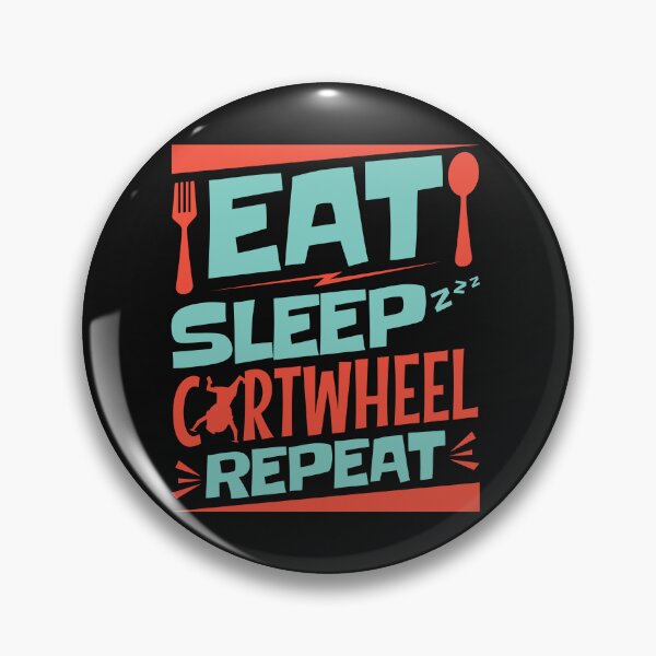 Item preview, Eat Sleep Cartwheel Repeat Gymnastics Gymnast designed and sold by jaygo.