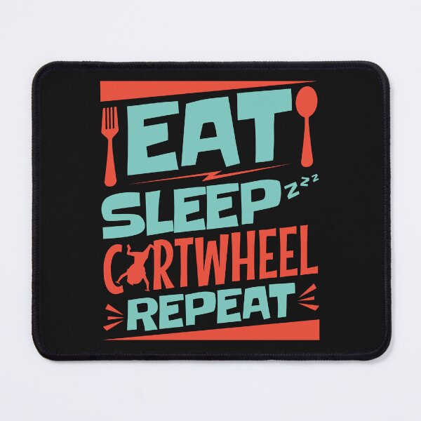 Item preview, Eat Sleep Cartwheel Repeat Gymnastics Gymnast designed and sold by jaygo.