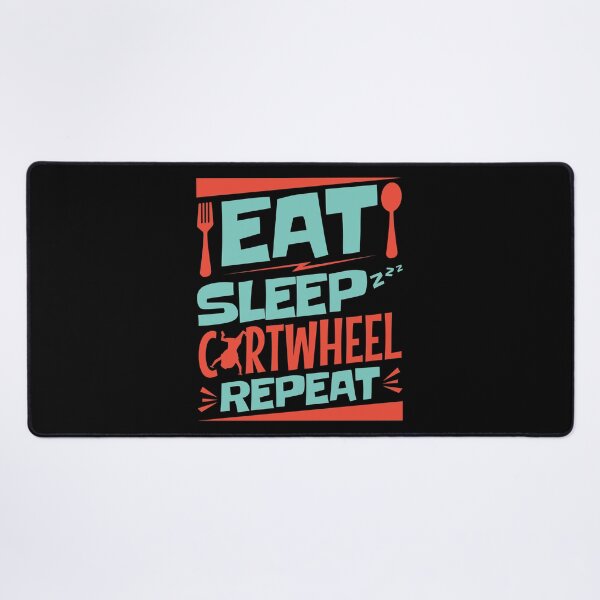 Item preview, Eat Sleep Cartwheel Repeat Gymnastics Gymnast designed and sold by jaygo.