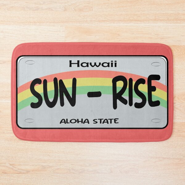 Item preview, Hawaii Sun Rise License Plate designed and sold by PraArts2002.