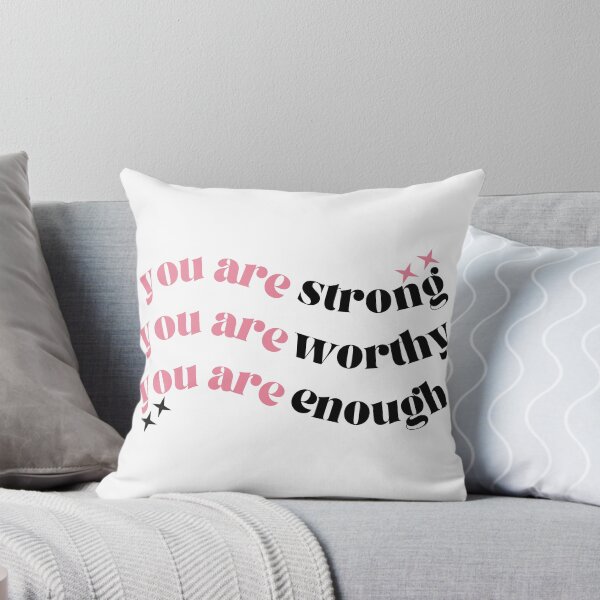 Item preview, You are strong, you are worthy, you are enough designed and sold by wordsup.