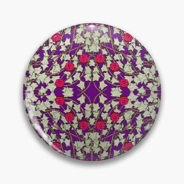 Item preview, Roses, Ivy leaves, and Vines on Purple Background designed and sold by HBBArtShop.