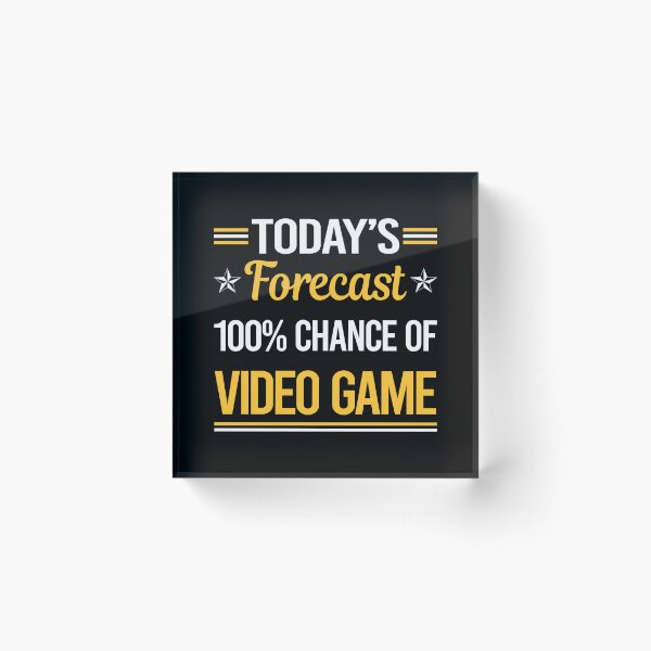 Artikelvorschau, Funny Today's Forecast Video Games Game Gaming Gamer entworfen und verkauft von TroyaBrewer.