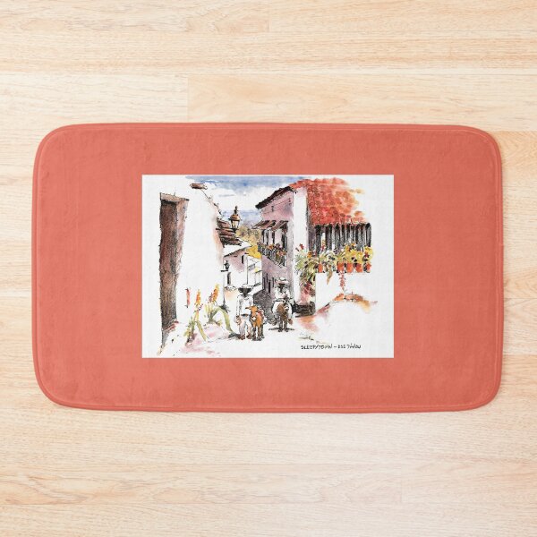 Item preview, Mexican Workers And Their Donkeys Walking In The Mountains designed and sold by DonSylvester.