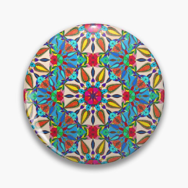 Item preview, Mandala flower multicolor seamless pattern designed and sold by AleFairyland.