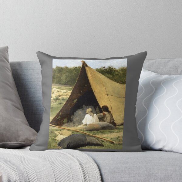 Item preview, -Albert Bierstadt -indigenous camp, study Classic designed and sold by LidiagRinaldi.