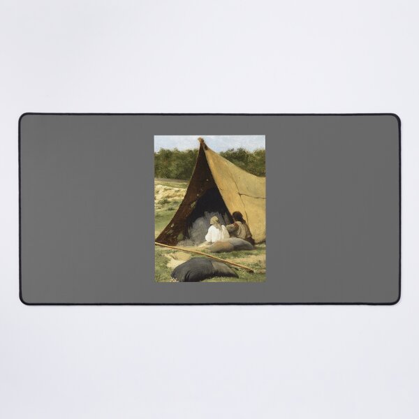 Item preview, -Albert Bierstadt -indigenous camp, study Classic designed and sold by LidiagRinaldi.