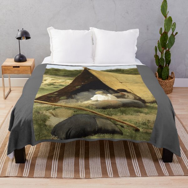 Item preview, -Albert Bierstadt -indigenous camp, study Classic designed and sold by LidiagRinaldi.