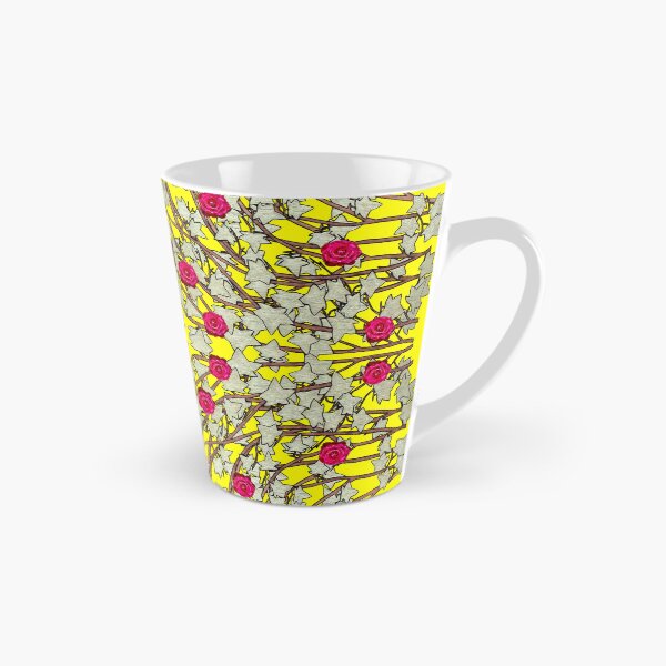 Item preview, Roses, Ivy leaves, and Vines on Yellow Background designed and sold by HBBArtShop.