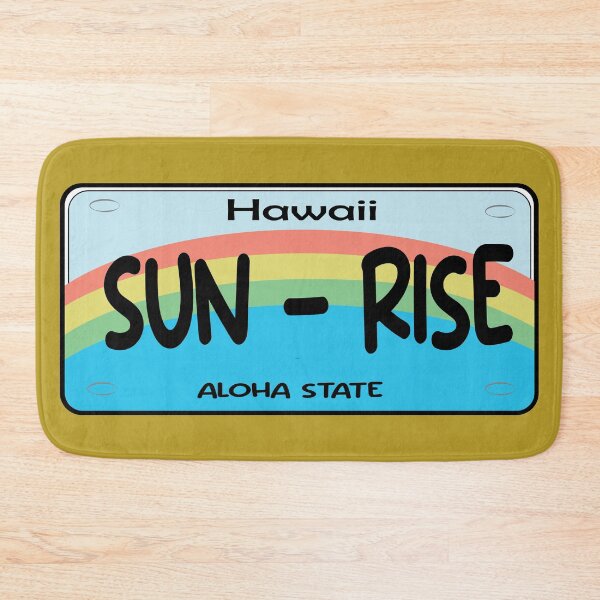 Item preview, Hawaii Sun Rise License Plate designed and sold by PraArts2002.