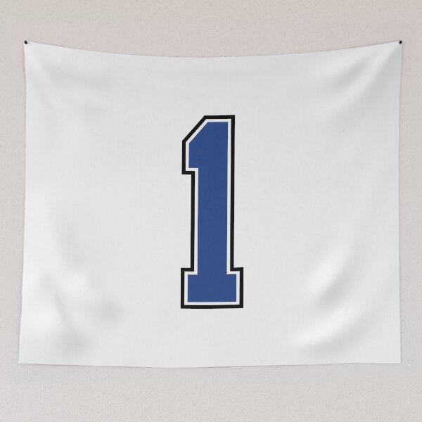 Item preview, Blue Number 1 lucky sports jersey one designed and sold by HeavyStyle.