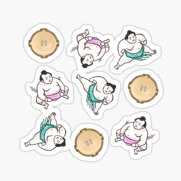 Item preview, Sumo Chibi pattern designed and sold by SaltDream.