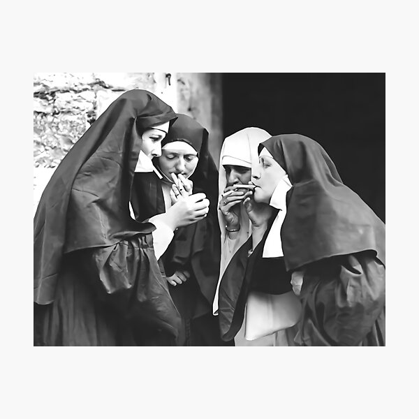 Item preview, Nuns Smoking (New High Resolution) designed and sold by Debbie  Harris.