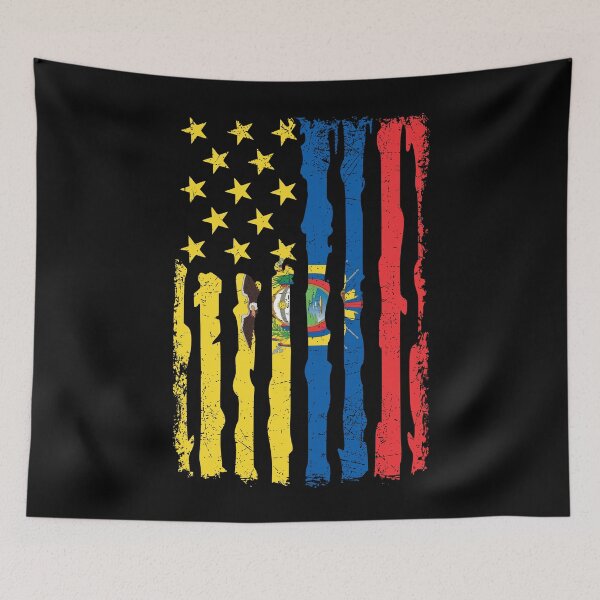 Item preview, Ecuadorian American Pride USA Flag Ecuador Roots designed and sold by pixeljamz.