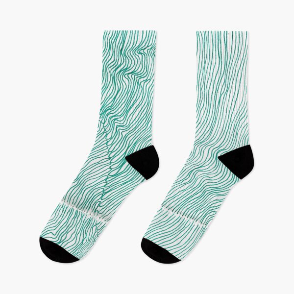 Item preview, Green, lines, trippy, aesthetic, geometric, minimalist, simple, lines, line art, sea, waves designed and sold by AlbinaSergeevaart.