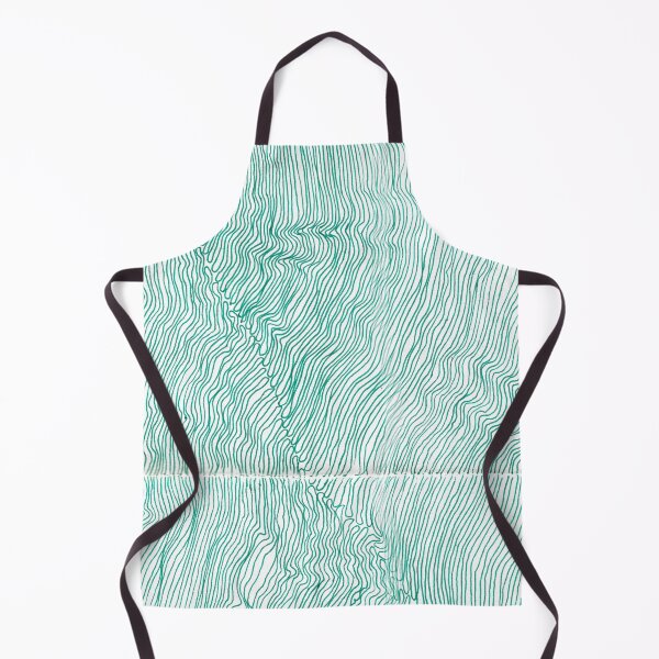 Item preview, Green, lines, trippy, aesthetic, geometric, minimalist, simple, lines, line art, sea, waves designed and sold by AlbinaSergeevaart.